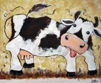 Crazy About Cows - Naughty One - Acrylics
