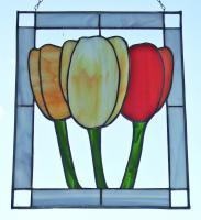 Stained Glass - Tulips - Glass