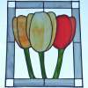 Tulips - Glass Glasswork - By Yvette Efteland, Tiffany Technique Glasswork Artist