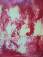 Fire Painting - Abstract Paintings - By Lana Kennedy, Abstract Painting Artist