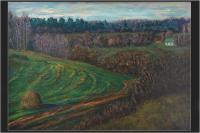 Moscow Region - Green Slope - Oil On Canvas