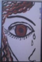 Crying - Acrylics Paintings - By Sc Chilcote, Emotion Painting Artist