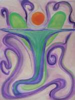 Cleanse - Pastel Acrylic Paintings - By Tina Polo, Visionary  Intuitive Painting Artist