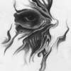 Eye - Charcoal Pencil On Paper Drawings - By Sean King, Tattoo Flash Drawing Artist