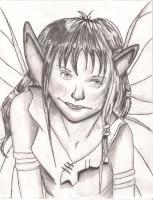 Fairy - Pencil And Paper Drawings - By Ronald Tomlin, Pencil Drawing Artist