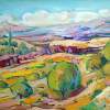 Armenian Landscape - Oil On Canvas Paintings - By Arthur Khachar, Impressionism Painting Artist