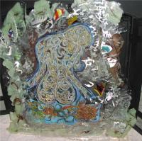 Resin Art - Senerity Of Soul With Child - Resin And Metal