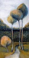 Trees - Acrylic On Canvas Paintings - By Lina Maslikova, Impresionism Painting Artist