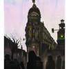 Gran Via - Watercolor On Paper Paintings - By Miguel Vieira, Expressionism Painting Artist