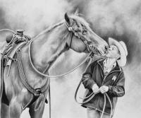 First Kiss - Graphite Drawings - By Maria Dangelo, Realistic Drawing Artist