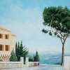 L 048 - On Going To Bikfaya - Lebanon - Available For Sale - Acrylic Paintings - By Georges Serhal, Realism Painting Artist
