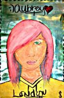 Abstract Me - Metallic Paint And Paint Paintings - By Aubrey Grubb, Unrealistic Painting Artist