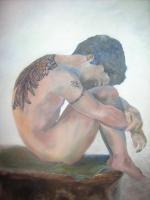 Fallon Angel - Canvas Oil Base Paint Paintings - By Rodigos De Art, Impressionist Painting Artist