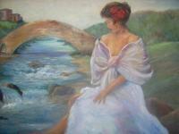 Reflection - Canvas Oil Base Paint Paintings - By Rodigos De Art, Impressionist Painting Artist