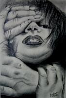 Nirjaton- Torture - Pencil Drawings - By Gregory Gomes, Light And Shadow Drawing Artist
