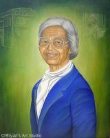 Rosa Parks - Oils Paintings - By Mark Obryan, Portrait Painting Artist