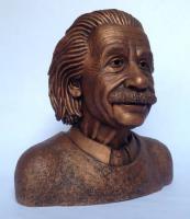 Albert Einstein - Ceramic Sculptures - By Mark Obryan, Realism Sculpture Artist