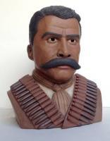 Emiliano Zapata - Ceramic Sculptures - By Mark Obryan, Realism Sculpture Artist