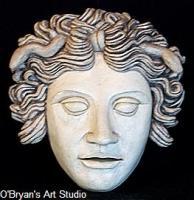 Greco-Roman Medusa Mask - Ceramic Other - By Mark Obryan, Realism Other Artist