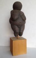 Paleolithic Willendorf Goddess - Ceramic Sculptures - By Mark Obryan, Stylized Realism Sculpture Artist