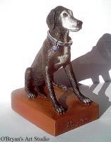 Dog Figurine - Ceramic Sculptures - By Mark Obryan, Realism Sculpture Artist