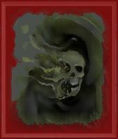 Blur Of Skull - Digital Art Digital - By Lola Carvajal, Dark Art Digital Artist