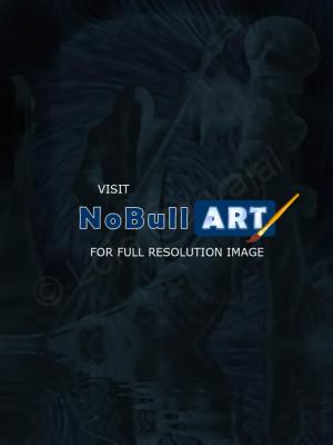 Reapers - Dark Blue Water - Digital Art