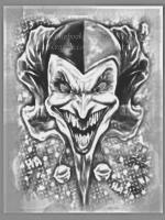 Evil Klown - Digital Art Digital - By Lola Carvajal, Dark Art Digital Artist