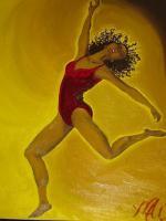 Dancing - Oil Paintings - By Marquita Rochelle, Realistic Painting Artist