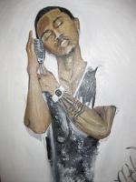 Trey Songz - Oil Paintings - By Marquita Rochelle, Realistic Painting Artist