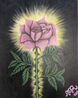 Rose - Acrylic Paintings - By Marquita Rochelle, Realistic Painting Artist