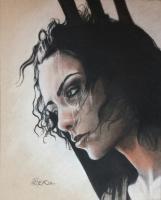 Art - Portrait Of Necia - Charcoal