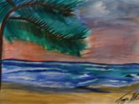Rumbling Waters - Watercolors Paintings - By Tonya Atkins, Nature Painting Artist