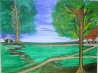 Native Trails - Watercolors Paintings - By Tonya Atkins, Landscape Painting Artist