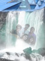 Through The Falls - Digital Photography - By Nalin Dhillon, Photocollages Photography Artist