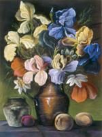 Floral 1 - Pastel Paintings - By Michael Scherer, Realistic Painting Artist