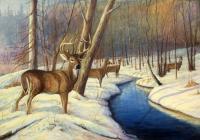 Winter Monarch - Acrylic Paintings - By Michael Scherer, Nature Painting Artist