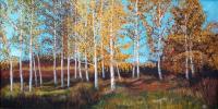 Autumn Jazz - Oil On Hardboard Paintings - By Marina Lavrova, Impressionism Painting Artist