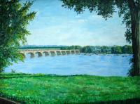 Oil Paintings - Riverside - Oil On Canvas