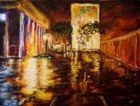 Oil Paintings - Holiday Inn - Oil On Canvas Panel