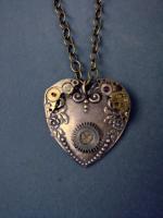 Be My Steamy Valentine - Metal Jewelry - By Sam Vanbibber, Re-Purposed Or Steampunk Jewelry Artist