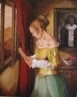 Vermeer Is My Hero - Oil Paint Paintings - By Brett Roeller, Classical Realism Painting Artist