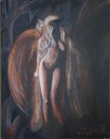 Dark Angel - Oil Paint Paintings - By Brett Roeller, Classical Realism Painting Artist
