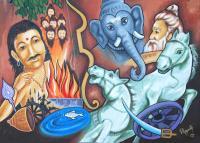 Yes - Mahabharatha - Oil On Canvas