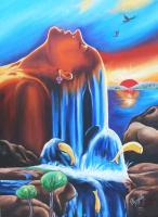 Power Of Nature - Oil On Canvas Paintings - By Ragunath Venkatraman, Contemporary Painting Artist