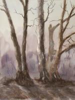 Trees 03 - Watercolor Paintings - By Hans Aabeck-Ackermann, Impressionist Painting Artist