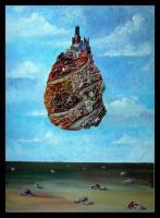 Ciao Magritte - Oil Acrylics Paintings - By Announi Abdelali, Surrealism Painting Artist