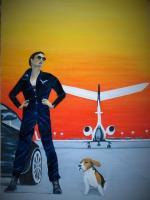 Lets Fly Away - Oil Paintings - By M Mikassio, Pop Art Painting Artist