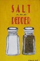 Salt  Pepper - Oil Paintings - By M Mikassio, Pop Art Painting Artist