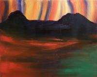 Rainbow Sky - Oilacrylic Paintings - By Aaron Ulrich, Expressionism Painting Artist